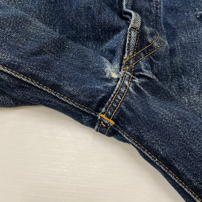 【中古品】【メンズ】 Levi’s リーバイス 90's 501XX 復刻 HALF DENIM PANTS COT OFF 90年代 ハーフデニムパンツ カットオフ ボトムス ジーンズ ボタン裏刻印555 156-260817-ss-14-tei サイズ：36 カラー：インディゴ 万代Net店