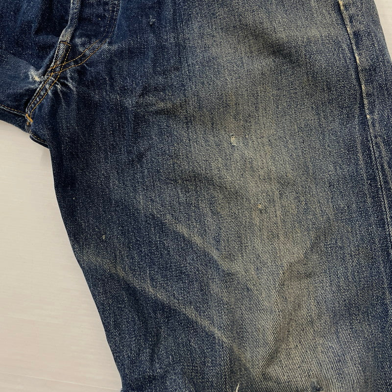 【中古品】【メンズ】 Levi’s リーバイス 90's 501XX 復刻 HALF DENIM PANTS COT OFF 90年代 ハーフデニムパンツ カットオフ ボトムス ジーンズ ボタン裏刻印555 156-260817-ss-14-tei サイズ：36 カラー：インディゴ 万代Net店