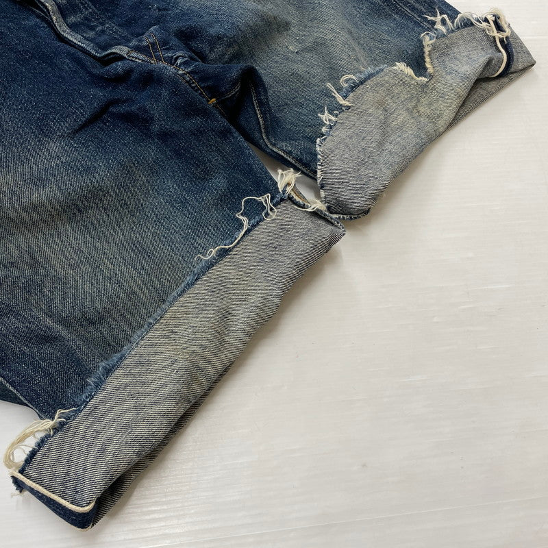 【中古品】【メンズ】 Levi’s リーバイス 90's 501XX 復刻 HALF DENIM PANTS COT OFF 90年代 ハーフデニムパンツ カットオフ ボトムス ジーンズ ボタン裏刻印555 156-260817-ss-14-tei サイズ：36 カラー：インディゴ 万代Net店