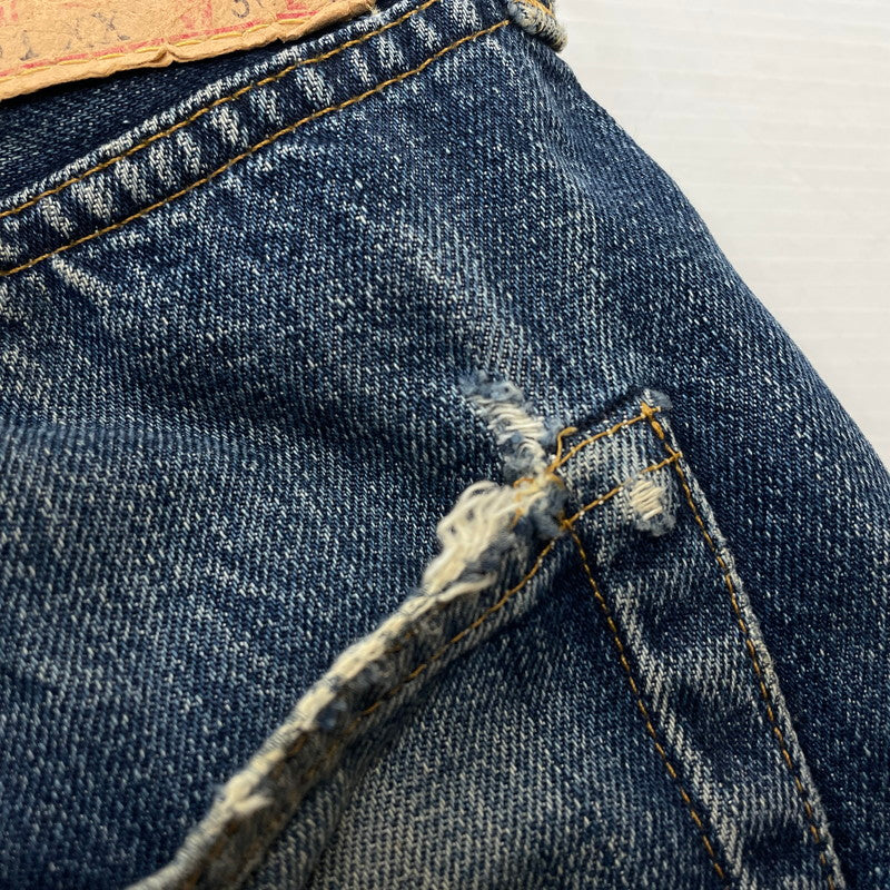 【中古品】【メンズ】 Levi’s リーバイス 90's 501XX 復刻 HALF DENIM PANTS COT OFF 90年代 ハーフデニムパンツ カットオフ ボトムス ジーンズ ボタン裏刻印555 156-260817-ss-14-tei サイズ：36 カラー：インディゴ 万代Net店