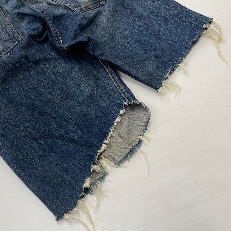 【中古品】【メンズ】 Levi’s リーバイス 90's 501XX 復刻 HALF DENIM PANTS COT OFF 90年代 ハーフデニムパンツ カットオフ ボトムス ジーンズ ボタン裏刻印555 156-260817-ss-14-tei サイズ：36 カラー：インディゴ 万代Net店