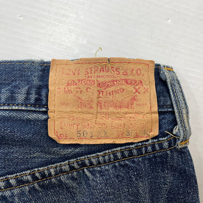 【中古品】【メンズ】 Levi’s リーバイス 90's 501XX 復刻 HALF DENIM PANTS COT OFF 90年代 ハーフデニムパンツ カットオフ ボトムス ジーンズ ボタン裏刻印555 156-260817-ss-14-tei サイズ：36 カラー：インディゴ 万代Net店