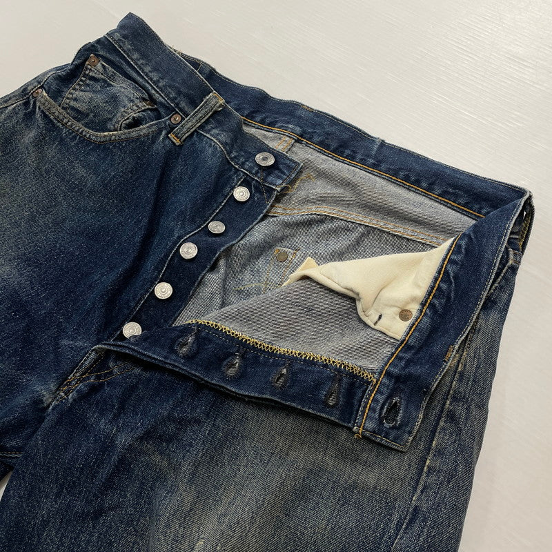 【中古品】【メンズ】 Levi’s リーバイス 90's 501XX 復刻 HALF DENIM PANTS COT OFF 90年代 ハーフデニムパンツ カットオフ ボトムス ジーンズ ボタン裏刻印555 156-260817-ss-14-tei サイズ：36 カラー：インディゴ 万代Net店