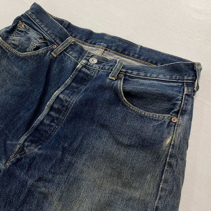 【中古品】【メンズ】 Levi’s リーバイス 90's 501XX 復刻 HALF DENIM PANTS COT OFF 90年代 ハーフデニムパンツ カットオフ ボトムス ジーンズ ボタン裏刻印555 156-260817-ss-14-tei サイズ：36 カラー：インディゴ 万代Net店