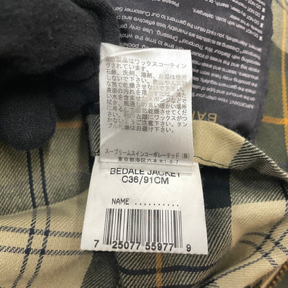 【中古品】【メンズ】 Barbour バブアー BEDALE WAXED JACKET 1602128 ビデイル オイルドジャケット アウター 144-260817-ss-13-tei サイズ：C36 カラー：カーキ 万代Net店