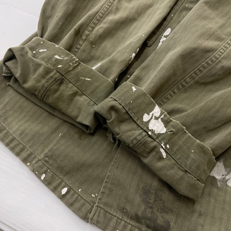 【現状渡し品】【メンズ】 U.S. ARMY アメリカ軍 40's VINTAGE M-43 HBT JACKET 40年代 ヴィンテージ ヘリンボーンツイル ジャケット アウター 145-260811-sa-04-tei サイズ：不明 カラー：カーキ 万代Net店
