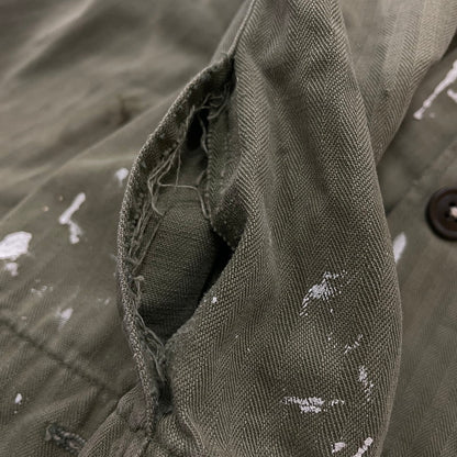 【現状渡し品】【メンズ】 U.S. ARMY アメリカ軍 40's VINTAGE M-43 HBT JACKET 40年代 ヴィンテージ ヘリンボーンツイル ジャケット アウター 145-260811-sa-04-tei サイズ：不明 カラー：カーキ 万代Net店