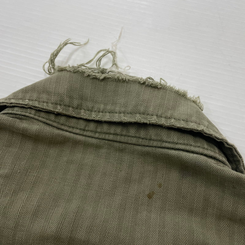 【現状渡し品】【メンズ】 U.S. ARMY アメリカ軍 40's VINTAGE M-43 HBT JACKET 40年代 ヴィンテージ ヘリンボーンツイル ジャケット アウター 145-260811-sa-04-tei サイズ：不明 カラー：カーキ 万代Net店