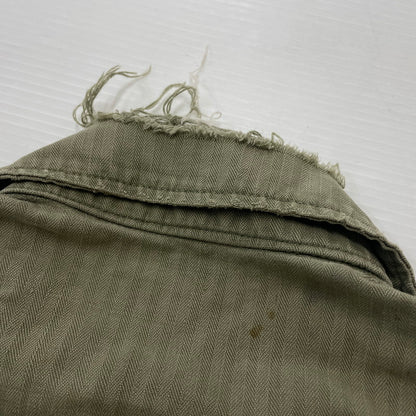 【現状渡し品】【メンズ】 U.S. ARMY アメリカ軍 40's VINTAGE M-43 HBT JACKET 40年代 ヴィンテージ ヘリンボーンツイル ジャケット アウター 145-260811-sa-04-tei サイズ：不明 カラー：カーキ 万代Net店