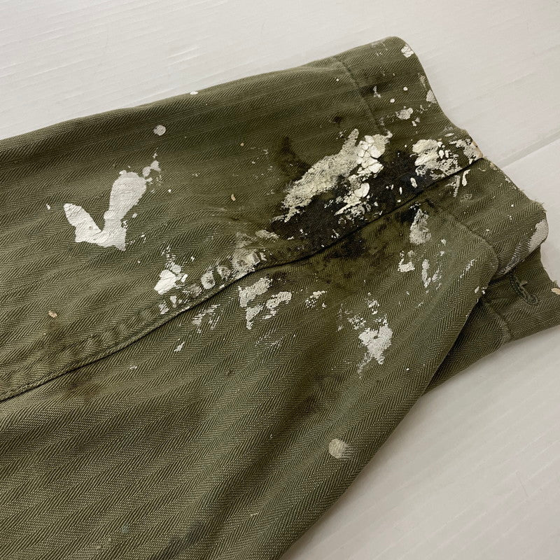 【現状渡し品】【メンズ】 U.S. ARMY アメリカ軍 40's VINTAGE M-43 HBT JACKET 40年代 ヴィンテージ ヘリンボーンツイル ジャケット アウター 145-260811-sa-04-tei サイズ：不明 カラー：カーキ 万代Net店