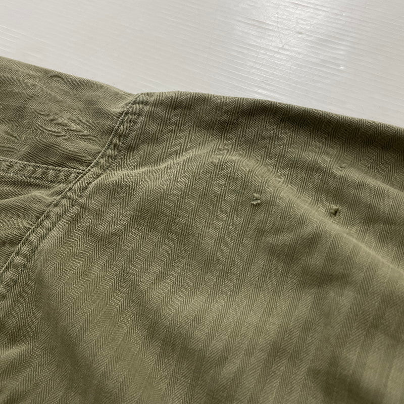 【現状渡し品】【メンズ】 U.S. ARMY アメリカ軍 40's VINTAGE M-43 HBT JACKET 40年代 ヴィンテージ ヘリンボーンツイル ジャケット アウター 145-260811-sa-04-tei サイズ：不明 カラー：カーキ 万代Net店