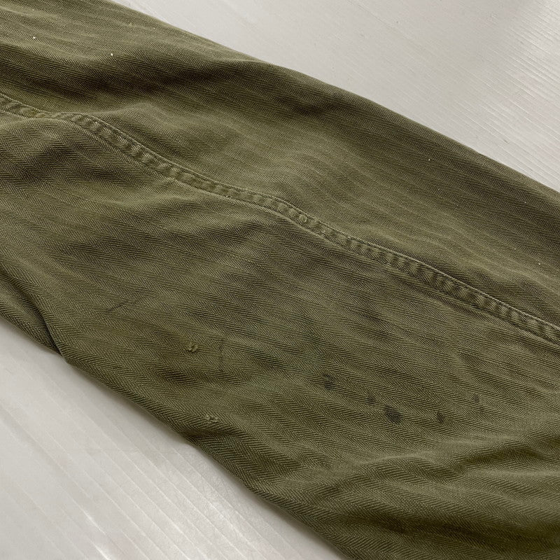 【現状渡し品】【メンズ】 U.S. ARMY アメリカ軍 40's VINTAGE M-43 HBT JACKET 40年代 ヴィンテージ ヘリンボーンツイル ジャケット アウター 145-260811-sa-04-tei サイズ：不明 カラー：カーキ 万代Net店