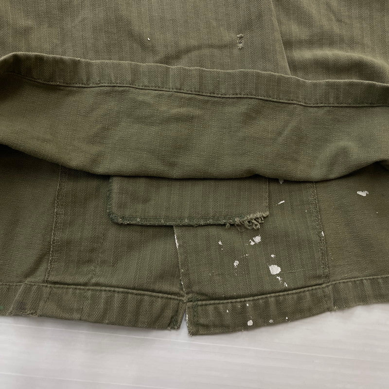 【現状渡し品】【メンズ】 U.S. ARMY アメリカ軍 40's VINTAGE M-43 HBT JACKET 40年代 ヴィンテージ ヘリンボーンツイル ジャケット アウター 145-260811-sa-04-tei サイズ：不明 カラー：カーキ 万代Net店