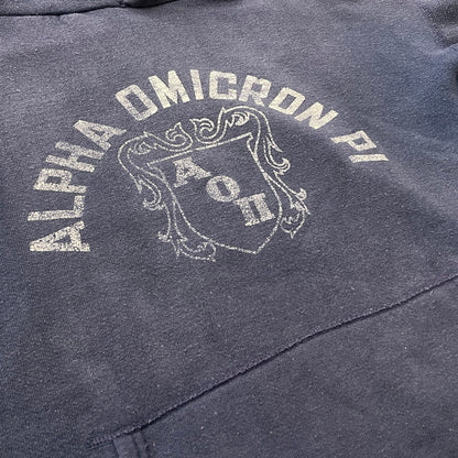 【現状渡し品】【メンズ】 UNKNOW 50's～60's VINTAGE ALPHA OMICRON PI HOODIE 50年代～60年代 ヴィンテージ アルファ オミクロン パイ フーディー 長袖 トップス プルオーバーパーカー 145-260811-sa-02-tei サイズ：不明 カラー：ネイビー 万代Net店