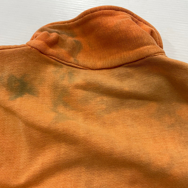 【現状渡し品】【メンズ】 JOCKEY ジョッキー 70's～80's HALF ZIP S/S SWEAT 70年代～80年代 ハーフ ジップ ショートスリーブ スウェット 長袖 トップス トレーナー 145-260811-sa-09-tei サイズ：L カラー：オレンジ 万代Net店