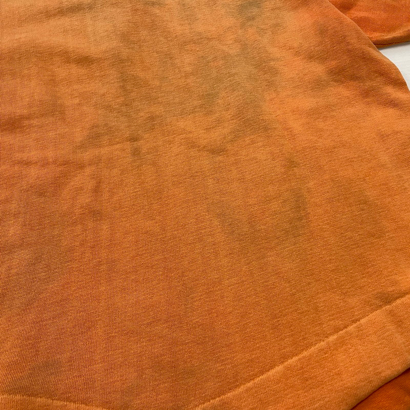【現状渡し品】【メンズ】 JOCKEY ジョッキー 70's～80's HALF ZIP S/S SWEAT 70年代～80年代 ハーフ ジップ ショートスリーブ スウェット 長袖 トップス トレーナー 145-260811-sa-09-tei サイズ：L カラー：オレンジ 万代Net店