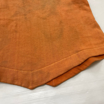 【現状渡し品】【メンズ】 JOCKEY ジョッキー 70's～80's HALF ZIP S/S SWEAT 70年代～80年代 ハーフ ジップ ショートスリーブ スウェット 長袖 トップス トレーナー 145-260811-sa-09-tei サイズ：L カラー：オレンジ 万代Net店