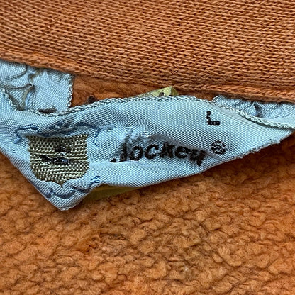 【現状渡し品】【メンズ】 JOCKEY ジョッキー 70's～80's HALF ZIP S/S SWEAT 70年代～80年代 ハーフ ジップ ショートスリーブ スウェット 長袖 トップス トレーナー 145-260811-sa-09-tei サイズ：L カラー：オレンジ 万代Net店