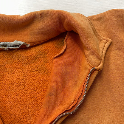【現状渡し品】【メンズ】 JOCKEY ジョッキー 70's～80's HALF ZIP S/S SWEAT 70年代～80年代 ハーフ ジップ ショートスリーブ スウェット 長袖 トップス トレーナー 145-260811-sa-09-tei サイズ：L カラー：オレンジ 万代Net店