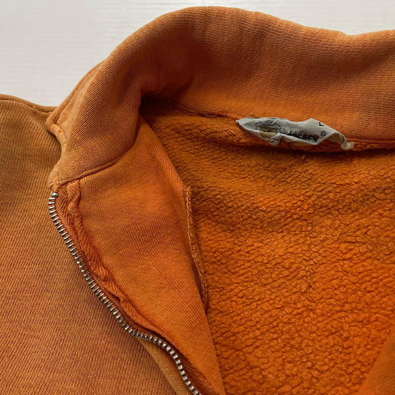 【現状渡し品】【メンズ】 JOCKEY ジョッキー 70's～80's HALF ZIP S/S SWEAT 70年代～80年代 ハーフ ジップ ショートスリーブ スウェット 長袖 トップス トレーナー 145-260811-sa-09-tei サイズ：L カラー：オレンジ 万代Net店