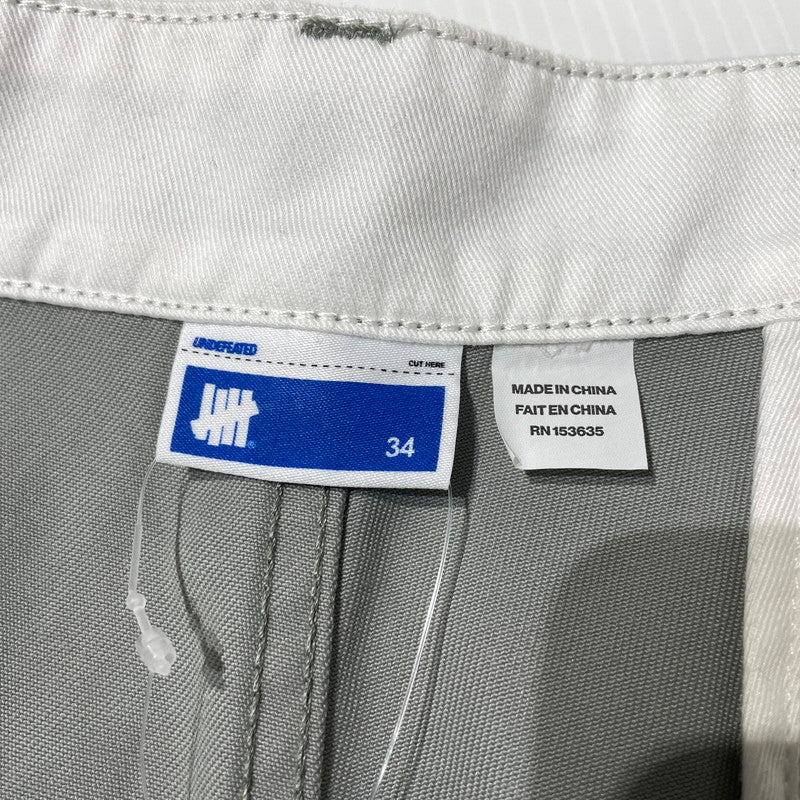 【中古品】【メンズ】 UNDEFEATED アンディフィーテッド BULL DENIM CHINO 50133 ブル デニム チノパンツ ボトムス 153-260915-yo-13-teih サイズ：34 カラー：グレー 万代Net店