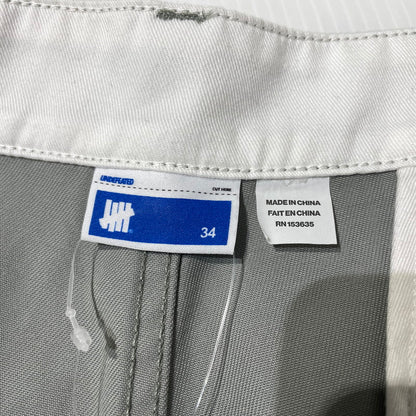 【中古品】【メンズ】 UNDEFEATED アンディフィーテッド BULL DENIM CHINO 50133 ブル デニム チノパンツ ボトムス 153-260915-yo-13-teih サイズ：34 カラー：グレー 万代Net店