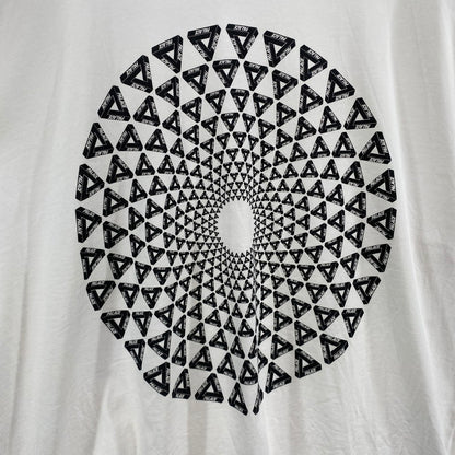 【中古品】【メンズ】 Palace Skateboards パレス スケートボード SWIRLY SS TEE トライアングルロゴ Tシャツ 142-260822-nm-31-tei サイズ：XL カラー：ホワイト 万代Net店