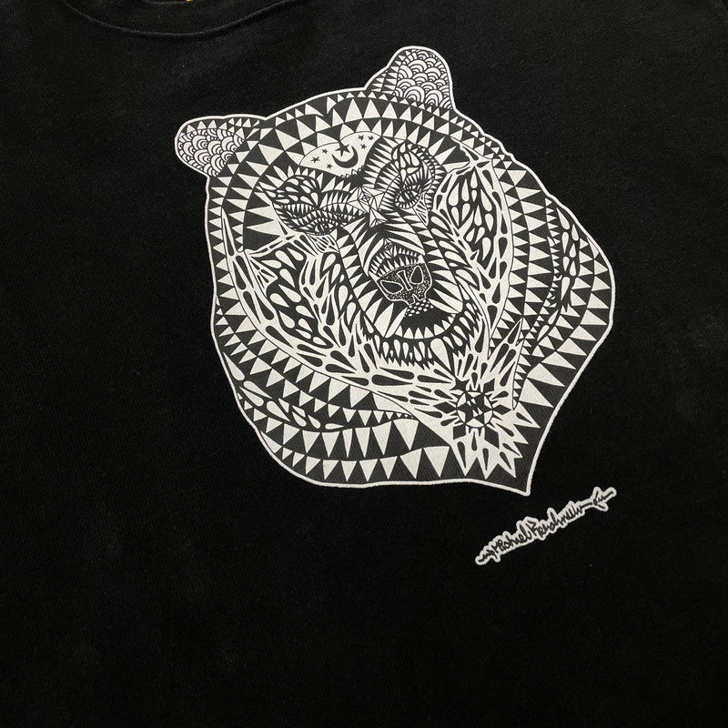 【中古品】【メンズ】 FAT エフエーティー × HUSKYROUNDUP ハスキーラウンドアップ × Sb エスビー スケートボードジャーナル H.R.GRIZZLY S/S TEE F32310-TS03-AB グリズリー Tシャツ 半袖トップス 142-260826-ss-05-teih サイズ：FAT カラー：ブラック 万代Net店