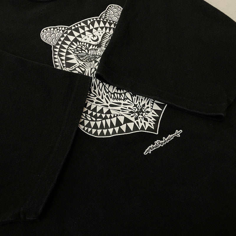 【中古品】【メンズ】 FAT エフエーティー × HUSKYROUNDUP ハスキーラウンドアップ × Sb エスビー スケートボードジャーナル H.R.GRIZZLY S/S TEE F32310-TS03-AB グリズリー Tシャツ 半袖トップス 142-260826-ss-05-teih サイズ：FAT カラー：ブラック 万代Net店
