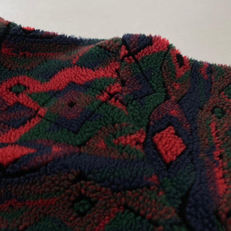 【中古品】【メンズ】 WOOL RICH ウール リッチ 90's BOA FLEECE ANORAK JACKET 90年代 ボア フリース アノラック ジャケット アウター USA製 144-260811-sa-08-tei サイズ：M カラー：総柄 万代Net店