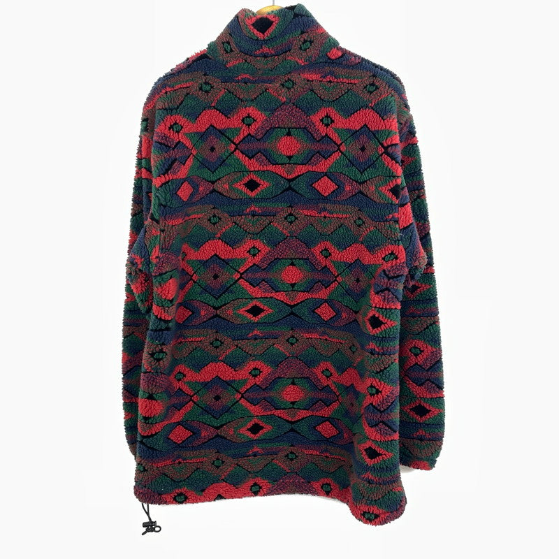 【中古品】【メンズ】 WOOL RICH ウール リッチ 90's BOA FLEECE ANORAK JACKET 90年代 ボア フリース アノラック ジャケット アウター USA製 144-260811-sa-08-tei サイズ：M カラー：総柄 万代Net店