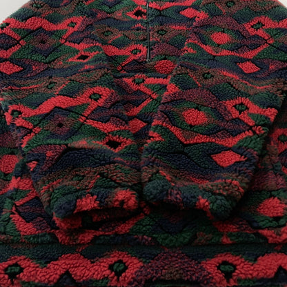 【中古品】【メンズ】 WOOL RICH ウール リッチ 90's BOA FLEECE ANORAK JACKET 90年代 ボア フリース アノラック ジャケット アウター USA製 144-260811-sa-08-tei サイズ：M カラー：総柄 万代Net店