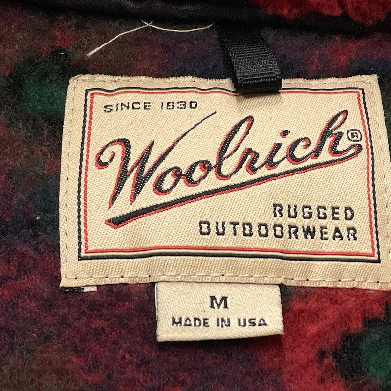 【中古品】【メンズ】 WOOL RICH ウール リッチ 90's BOA FLEECE ANORAK JACKET 90年代 ボア フリース アノラック ジャケット アウター USA製 144-260811-sa-08-tei サイズ：M カラー：総柄 万代Net店