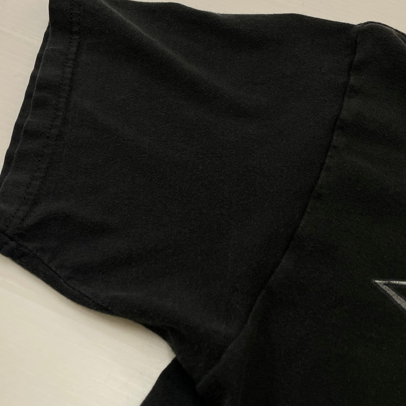 【中古品】【メンズ】 HANES HARLEY DAVIDSON ヘインズ ハーレー ダビッドソン BLUE FIRE LOGO "BACK THUNDER" TEE ブルー ファイヤー ロゴ ブラック サンダー Tシャツ 半袖 トップス 145-260811-sa-10-tei サイズ：XL カラー：ブラック 万代Net店