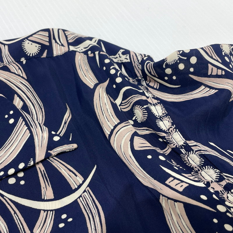 【中古品】【メンズ】 SUN SURF サンサーフ 50’s VINTAGE ALOHA SHIRT "KOA BORDER" SS36421 50年代 ヴィンテージ アロハ シャツ コア ボーダー アウター 復刻 145-260812-sa-04-tei サイズ：L カラー：ネイビー 万代Net店