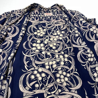【中古品】【メンズ】 SUN SURF サンサーフ 50’s VINTAGE ALOHA SHIRT "KOA BORDER" SS36421 50年代 ヴィンテージ アロハ シャツ コア ボーダー アウター 復刻 145-260812-sa-04-tei サイズ：L カラー：ネイビー 万代Net店