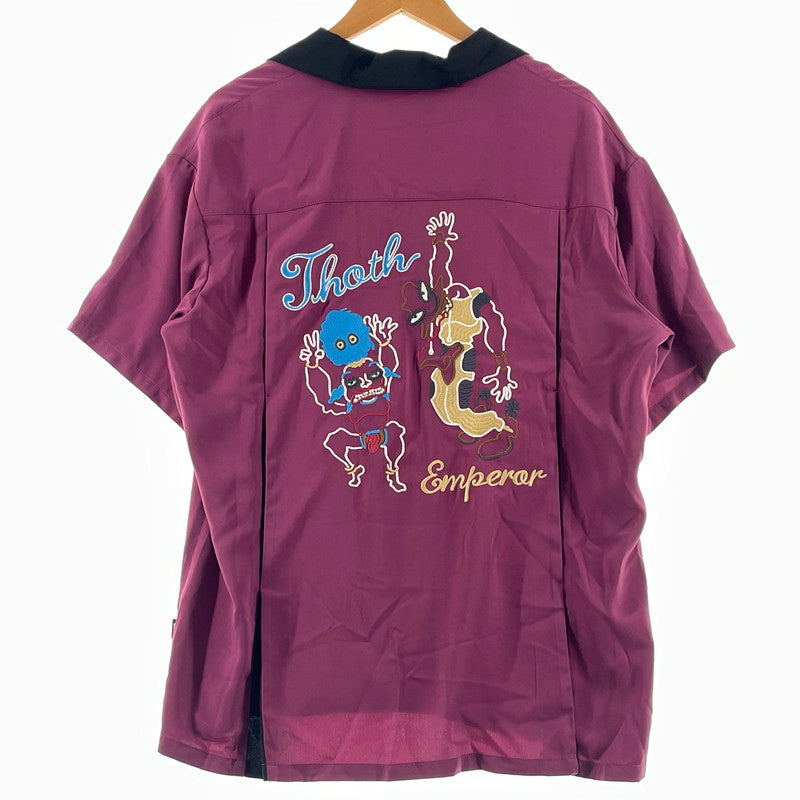 【中古品】【メンズ】 GALMB グラム × JOJO'S BIZARRE ADVENTURE ジョジョの奇妙な冒険 別注コラボ HOL HORSE& BOINGO SHIRT GB0224 JJ05 ホル ホースアンド ボインゴ シャツ 半袖 トップス 140-260812-sa-05-tei サイズ：M カラー：パープル 万代Net店