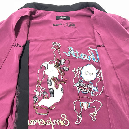 【中古品】【メンズ】 GALMB グラム × JOJO'S BIZARRE ADVENTURE ジョジョの奇妙な冒険 別注コラボ HOL HORSE& BOINGO SHIRT GB0224 JJ05 ホル ホースアンド ボインゴ シャツ 半袖 トップス 140-260812-sa-05-tei サイズ：M カラー：パープル 万代Net店