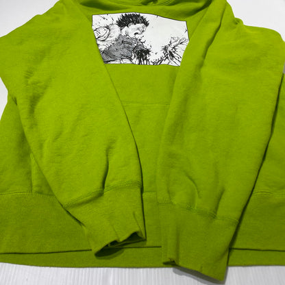 【中古品】【メンズ】 SUPREME シュプリーム 17AW AKIRA ARM HOODED SWEAT SHIRT 2017年秋冬 アキラ アームフーディー スウェット シャツ 長袖 トップス プルオーバーパーカー 149-260812-sa-07-tei サイズ：M カラー：ライム 万代Net店
