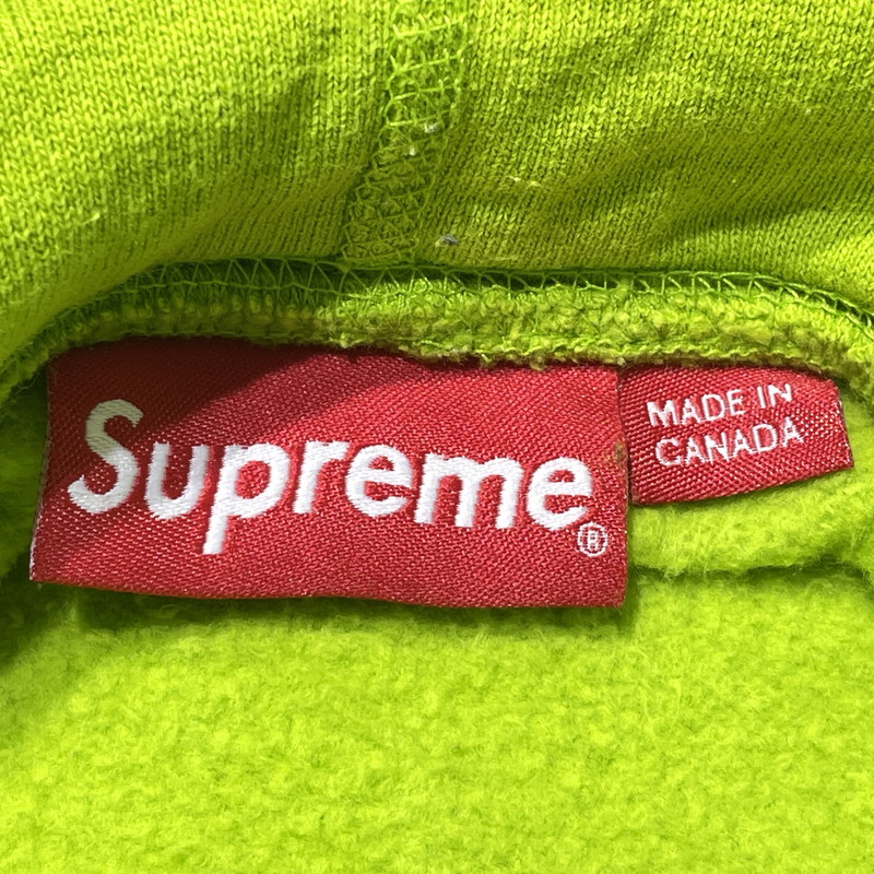 【中古品】【メンズ】 SUPREME シュプリーム 17AW AKIRA ARM HOODED SWEAT SHIRT 2017年秋冬 アキラ アームフーディー スウェット シャツ 長袖 トップス プルオーバーパーカー 149-260812-sa-07-tei サイズ：M カラー：ライム 万代Net店