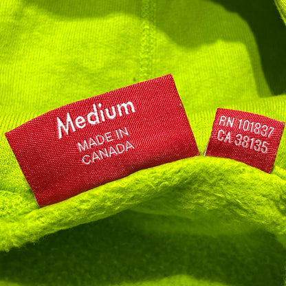 【中古品】【メンズ】 SUPREME シュプリーム 17AW AKIRA ARM HOODED SWEAT SHIRT 2017年秋冬 アキラ アームフーディー スウェット シャツ 長袖 トップス プルオーバーパーカー 149-260812-sa-07-tei サイズ：M カラー：ライム 万代Net店