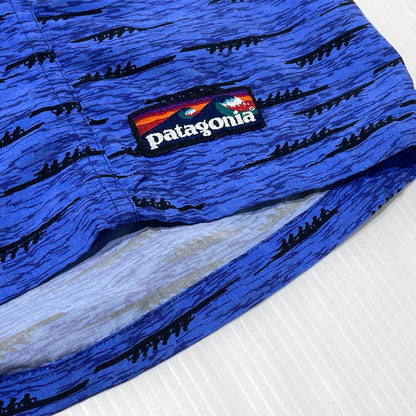 【中古品】【メンズ】 PATAGONIA パタゴニア 90’s RIVER SHORTS 90年代 リバー ショーツ ボトムス 波タグ 155-260812-sa-14-tei サイズ：M カラー：ブルー 万代Net店