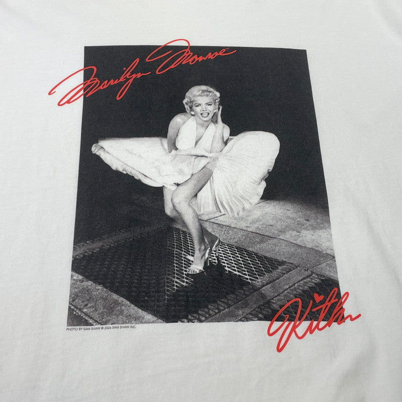 【現状渡し品】【メンズ】 KITH キース WOMEN FOR MARILYN MONROE SKIRT MULBERRY VINTAGE TEE ウーマン フォア マリリン モンローヴィンテージ Tシャツ 半袖 トップス 142-260812-sa-11-tei サイズ：M カラー：ホワイト 万代Net店