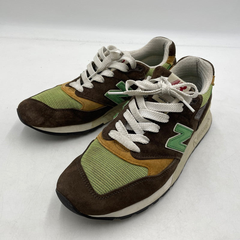 【中古品】【メンズ】 NEW BALANCE ニューバランス ABZORB SNEAKERS U998BG アブゾーブ スニーカー 靴 シューズ 162-260905-yo-07-teih サイズ：27.5cm カラー：ブラウン/グリーン 万代Net店