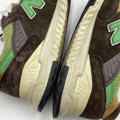 【中古品】【メンズ】 NEW BALANCE ニューバランス ABZORB SNEAKERS U998BG アブゾーブ スニーカー 靴 シューズ 162-260905-yo-07-teih サイズ：27.5cm カラー：ブラウン/グリーン 万代Net店