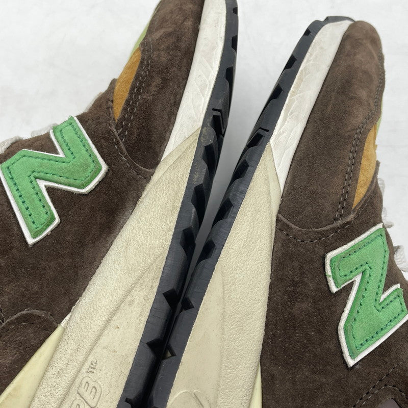 【中古品】【メンズ】 NEW BALANCE ニューバランス ABZORB SNEAKERS U998BG アブゾーブ スニーカー 靴 シューズ 162-260905-yo-07-teih サイズ：27.5cm カラー：ブラウン/グリーン 万代Net店