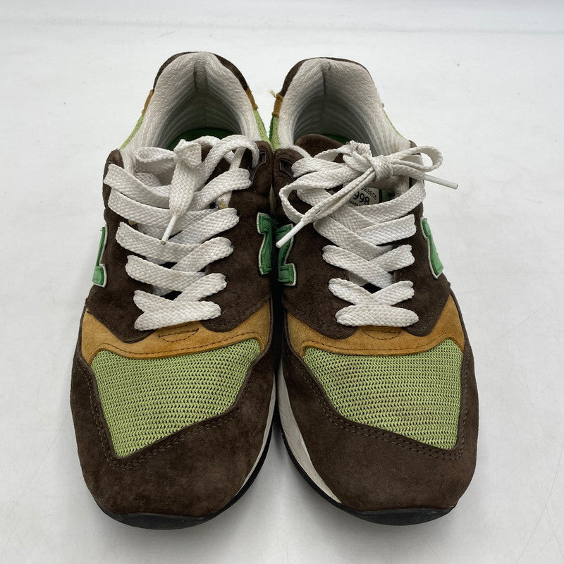 【中古品】【メンズ】 NEW BALANCE ニューバランス ABZORB SNEAKERS U998BG アブゾーブ スニーカー 靴 シューズ 162-260905-yo-07-teih サイズ：27.5cm カラー：ブラウン/グリーン 万代Net店
