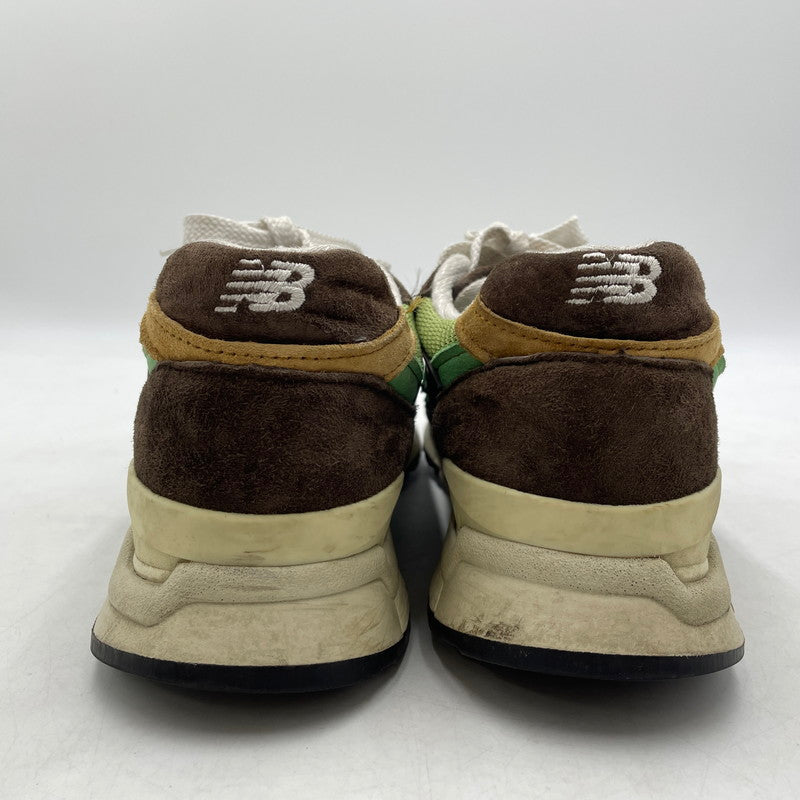 【中古品】【メンズ】 NEW BALANCE ニューバランス ABZORB SNEAKERS U998BG アブゾーブ スニーカー 靴 シューズ 162-260905-yo-07-teih サイズ：27.5cm カラー：ブラウン/グリーン 万代Net店
