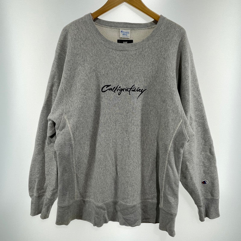 【中古品】【メンズ】 CHAMPION チャンピオン×HARE ハレ リバースウィーブスウェット 145-260818-nm-77-tei サイズ：M カラー：グレー 万代Net店