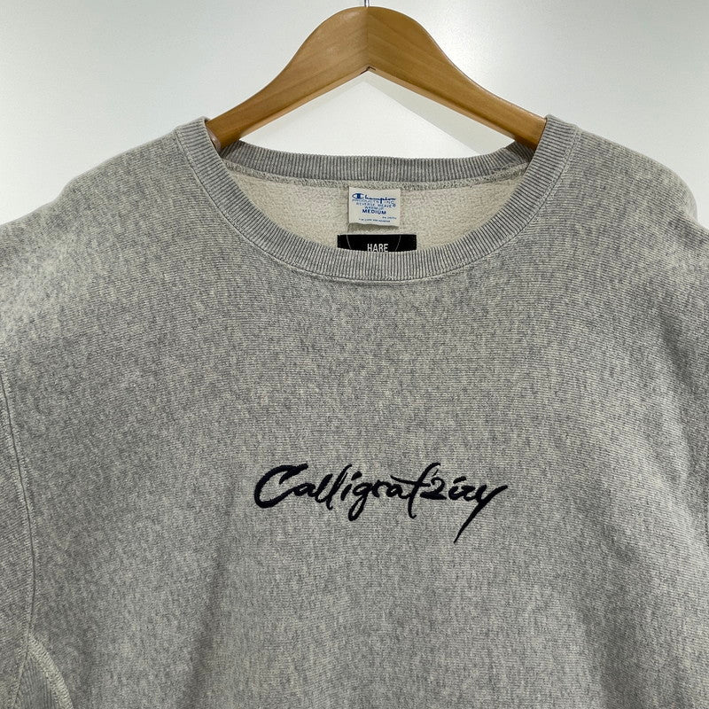 【中古品】【メンズ】 CHAMPION チャンピオン×HARE ハレ リバースウィーブスウェット 145-260818-nm-77-tei サイズ：M カラー：グレー 万代Net店